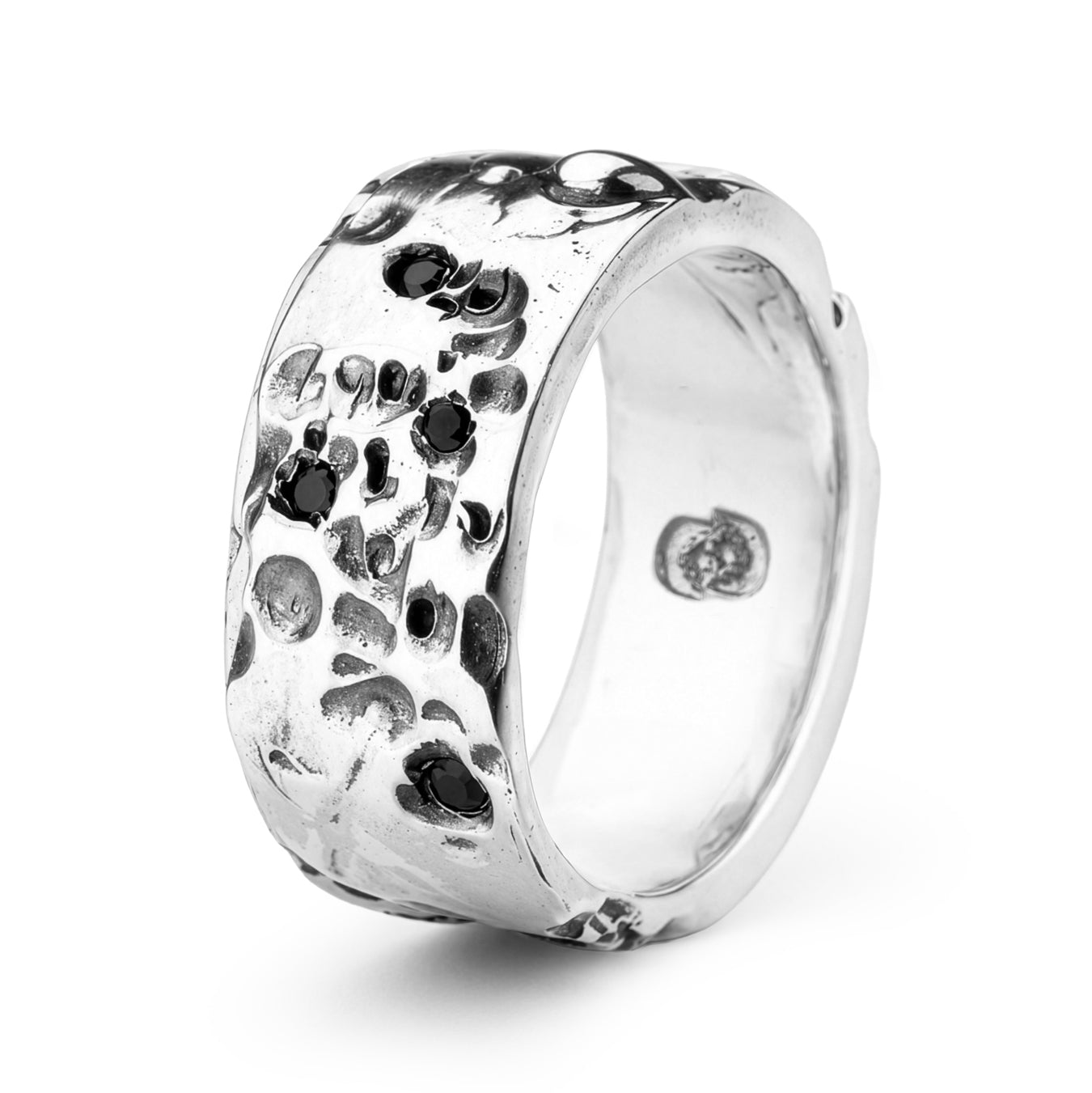 Halona Black Zircon Silver Ring