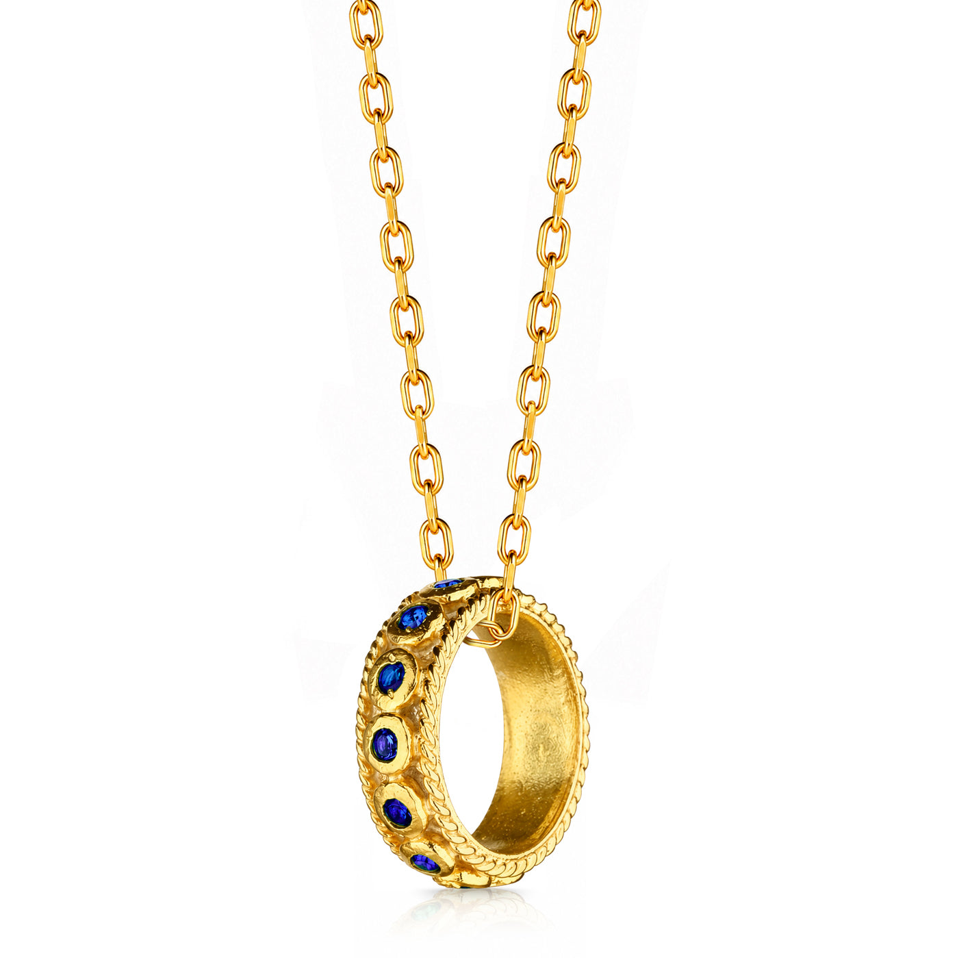 Lumi Sapphire Silver Necklace