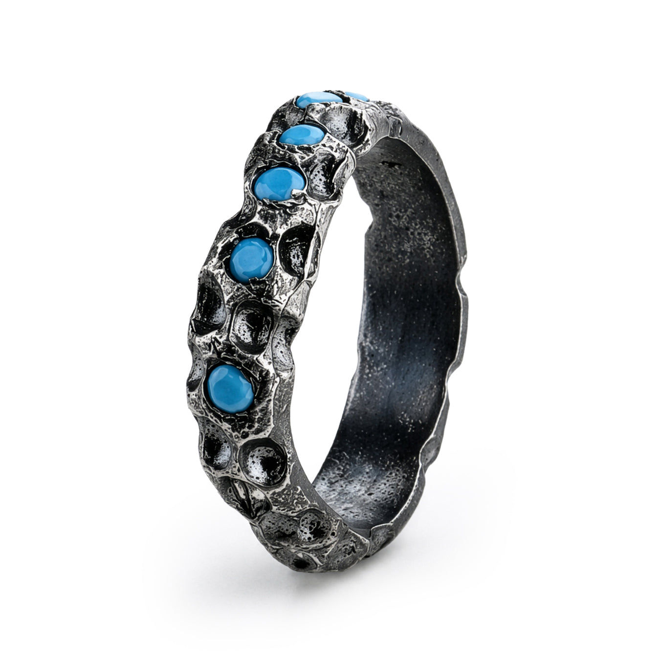 Cloxs Turquoise Stone Silver Ring
