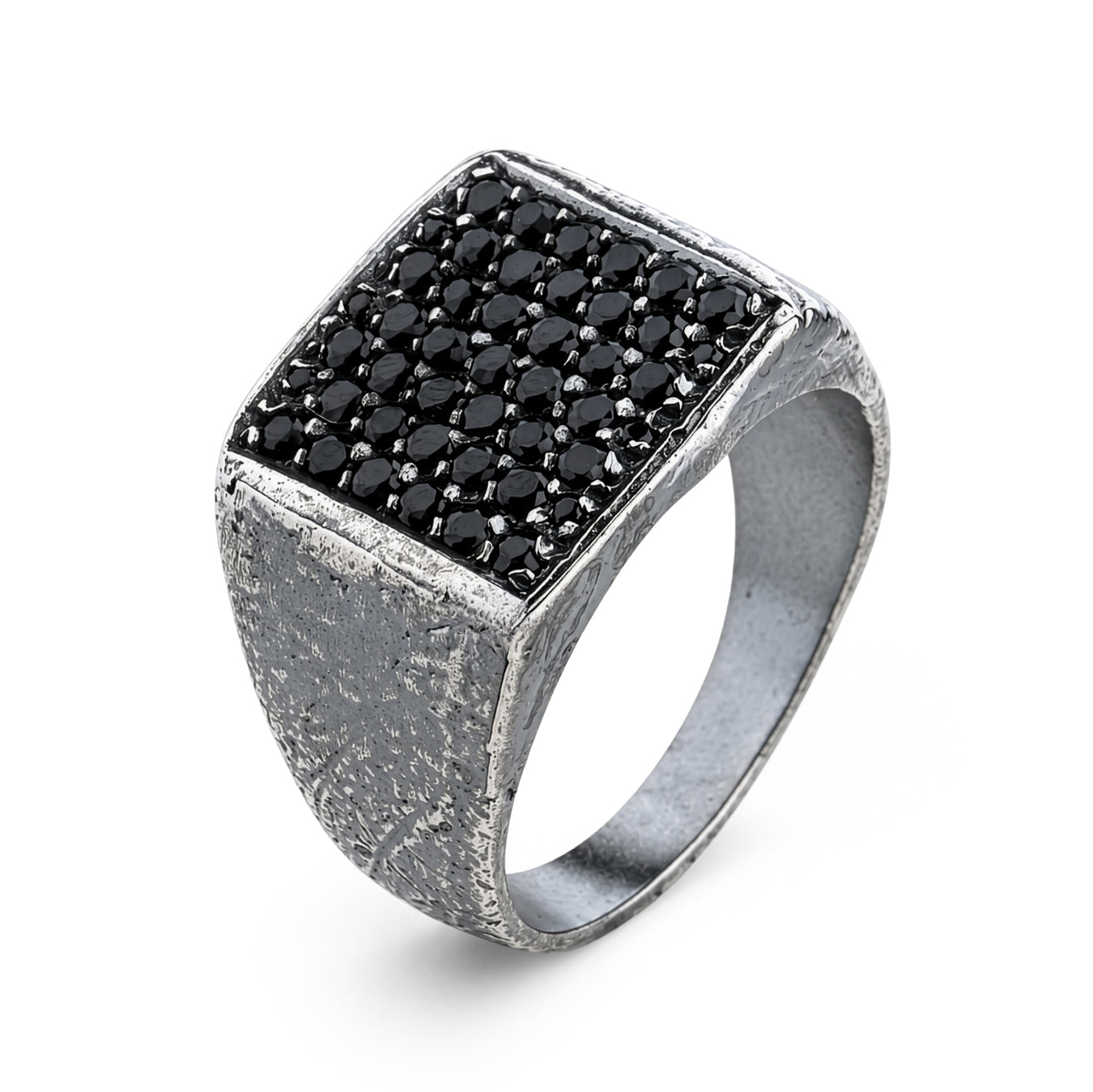 Gis Black Zircon Stone Ring