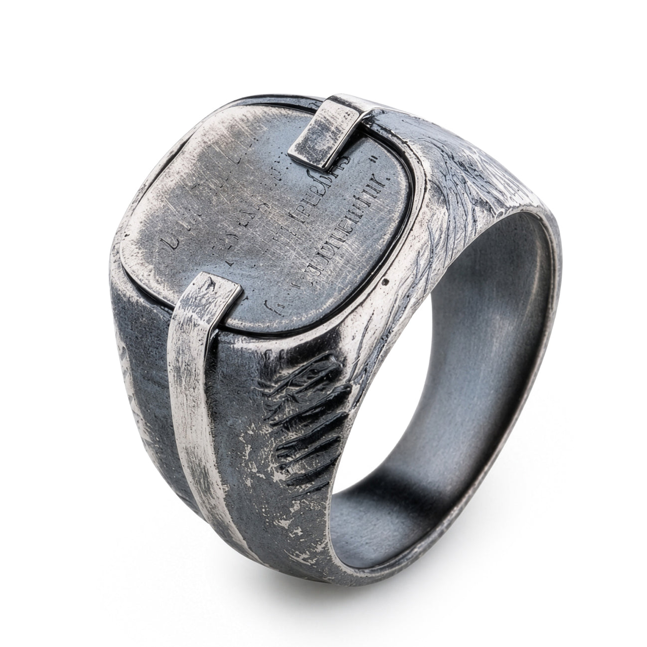 Rare Oxidized Silver Ring