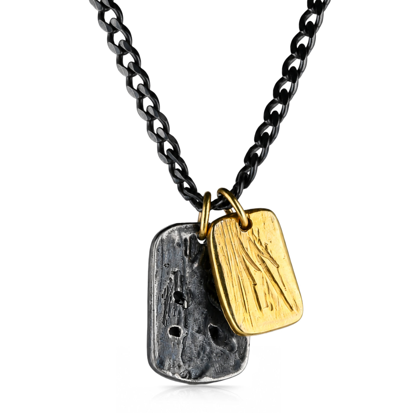 Tundra Black Oxidized Silver Necklace