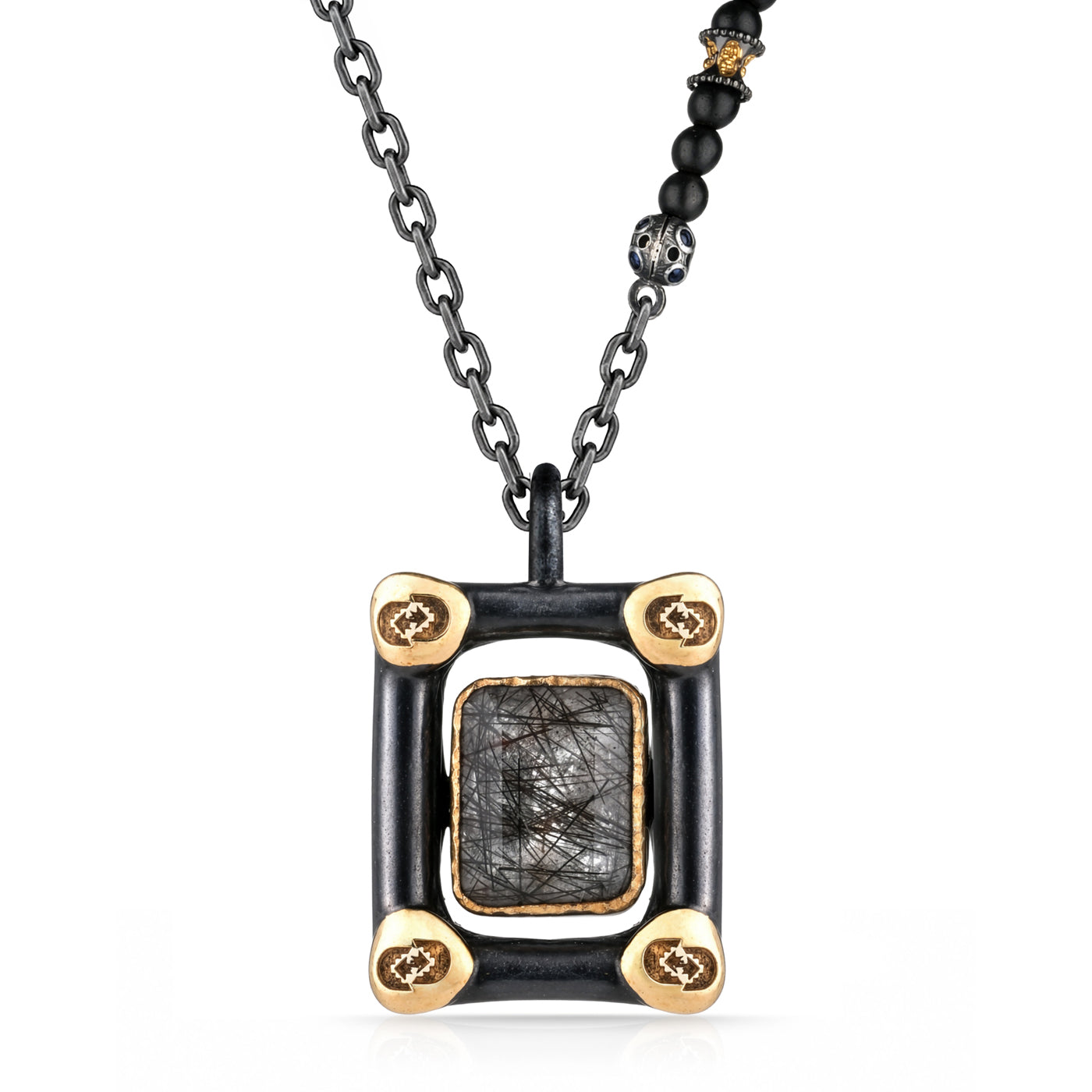 Blank 18K Gold Plated Silver Necklace