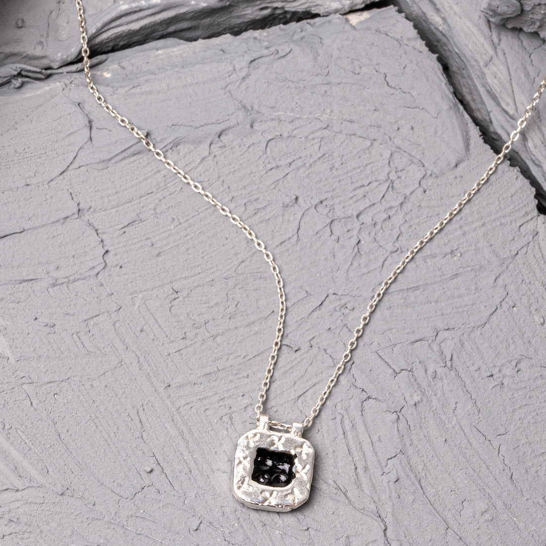 Rilievo Silver Necklace