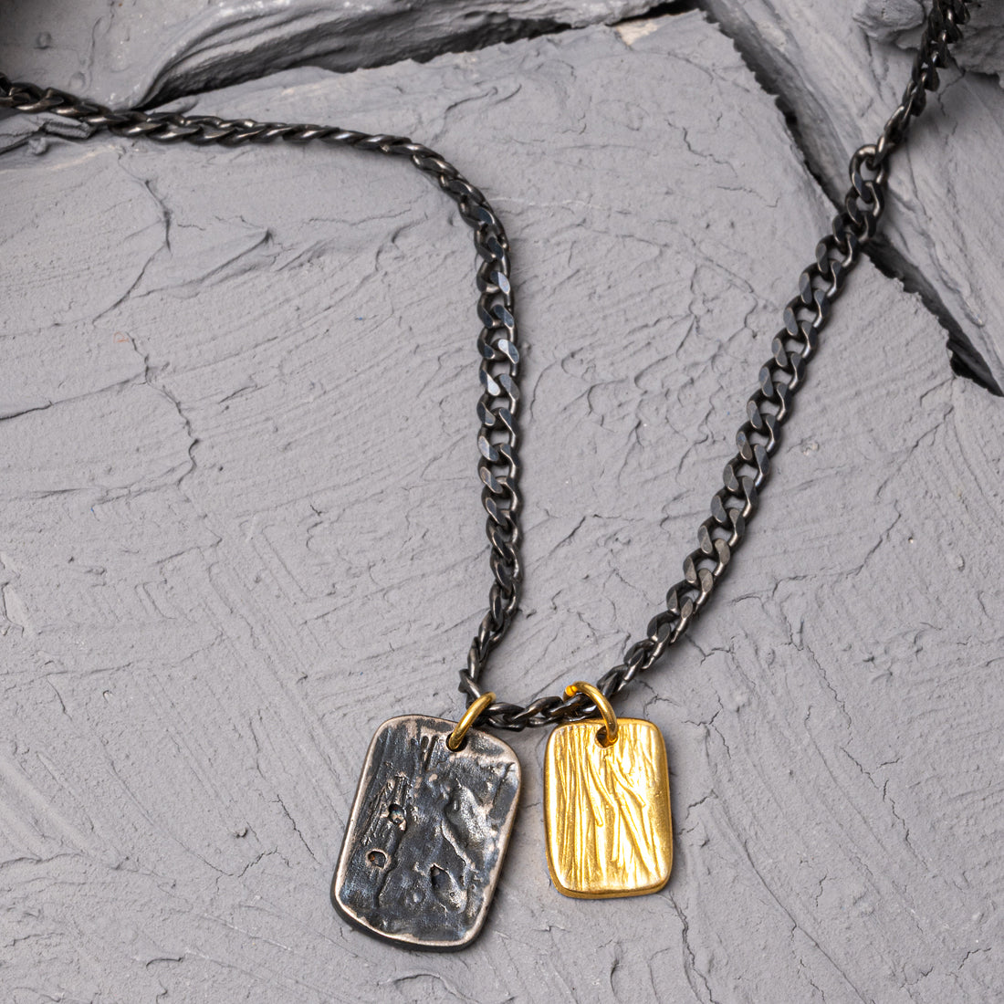 Tundra Black Oxidized Silver Necklace