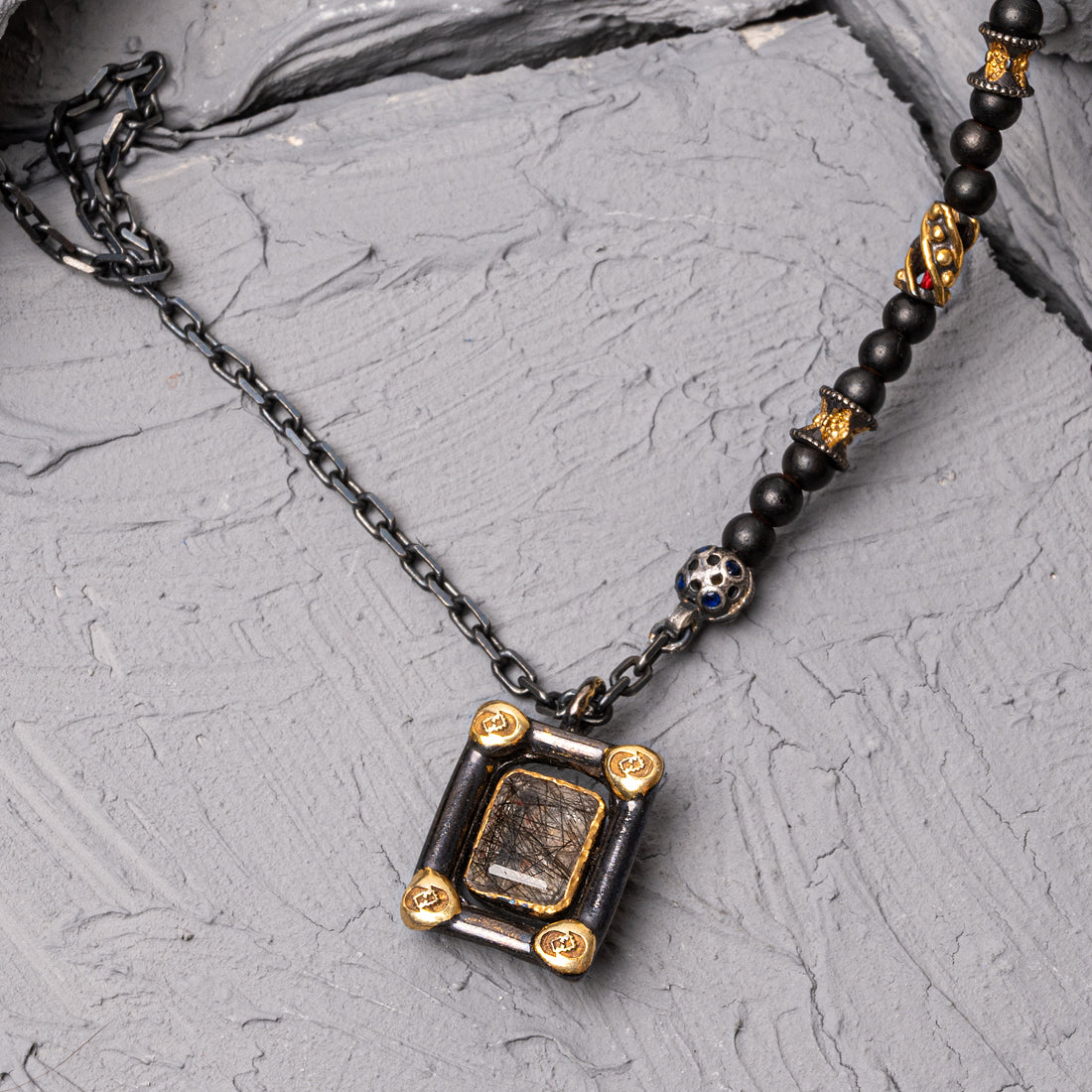 Blank 18K Gold Plated Silver Necklace