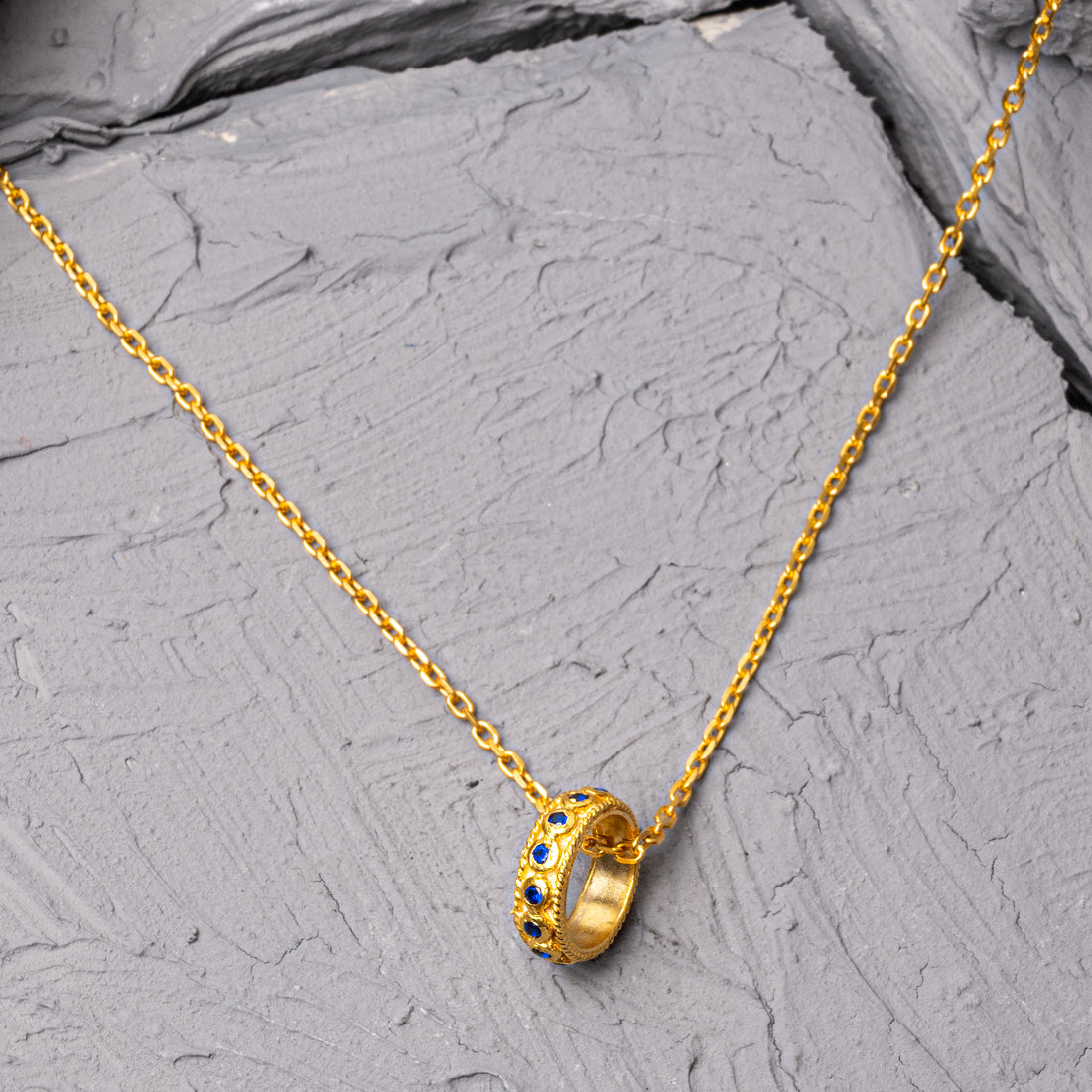 Lumi Sapphire Silver Necklace
