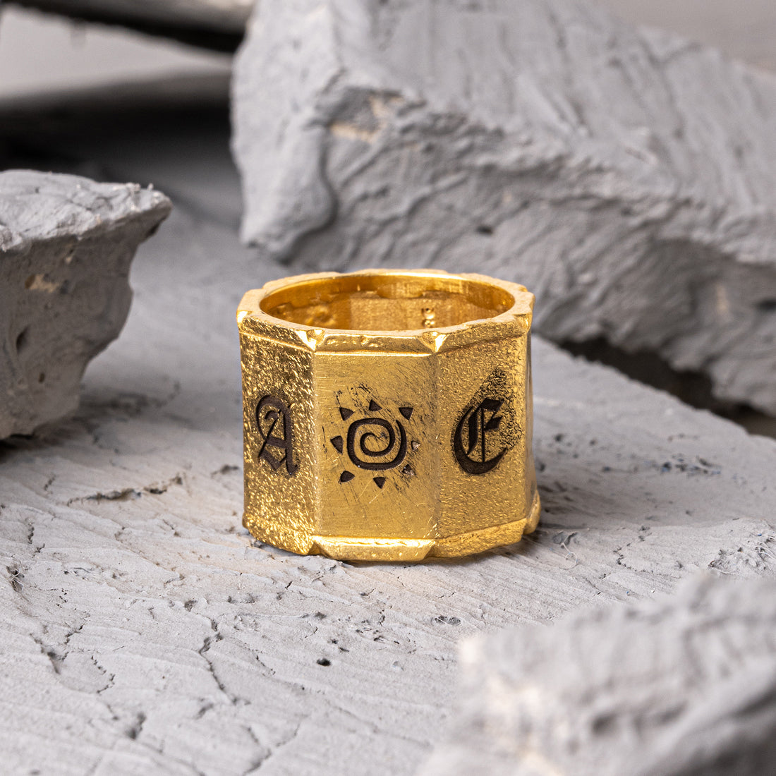 Sfumato 18K Gold Plated Silver Ring
