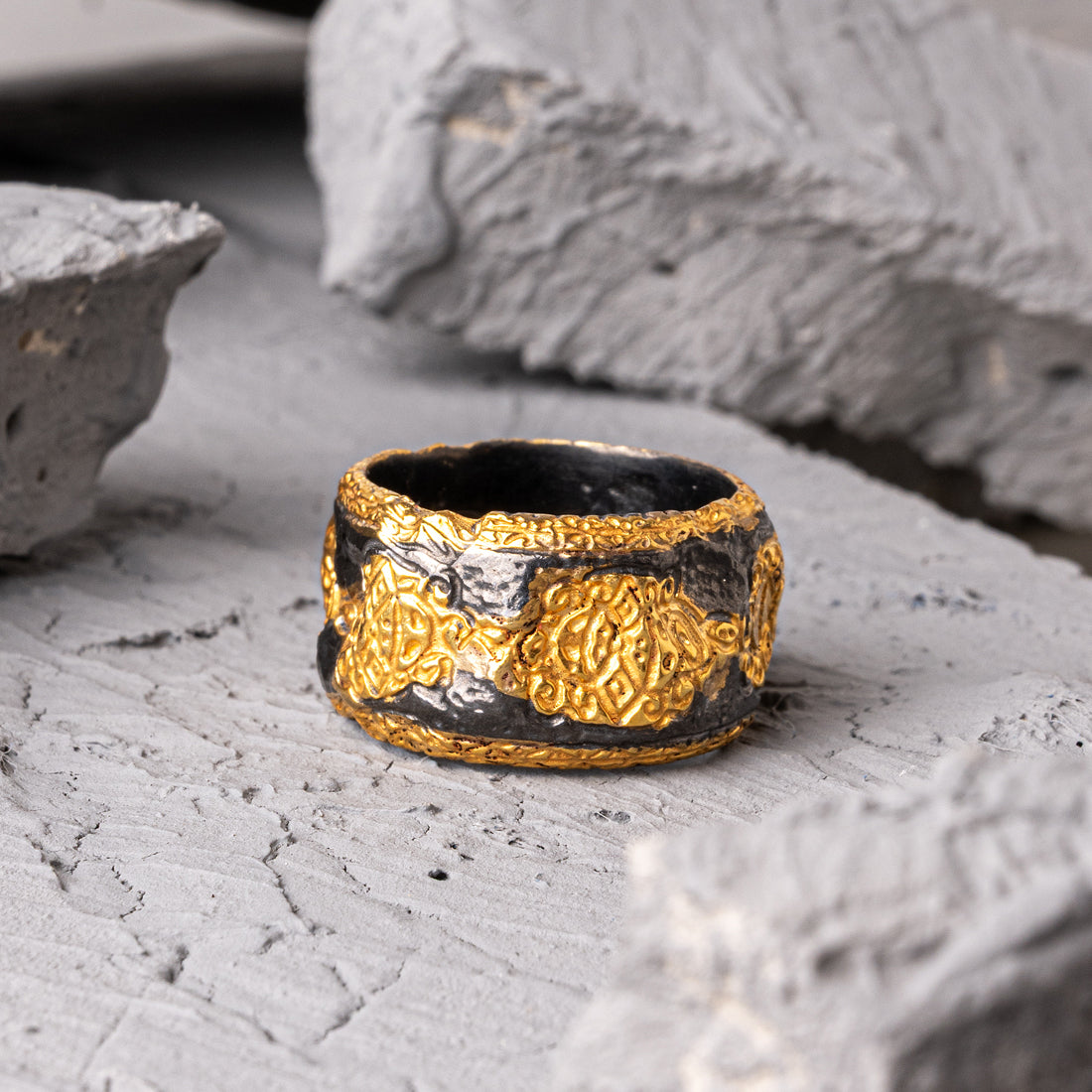 Vind 18K Gold Plated Silver Ring
