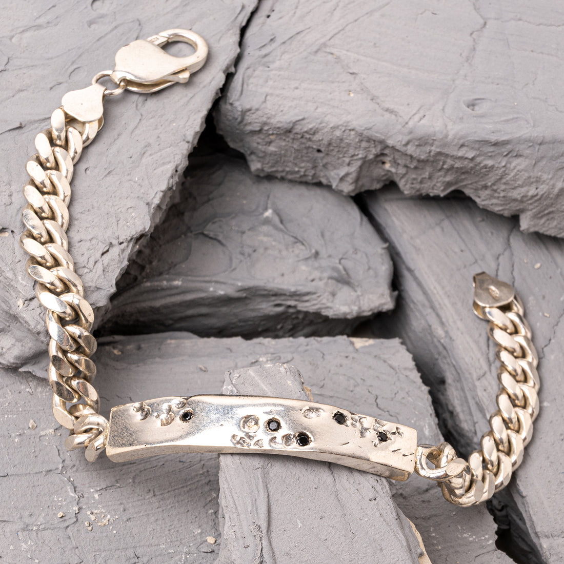 Brutalist Silver Bracelet
